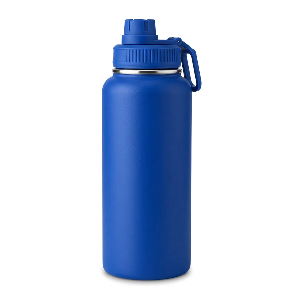 Garrafa Térmica de Aço Inox 1L com Mosquetão Personalizada